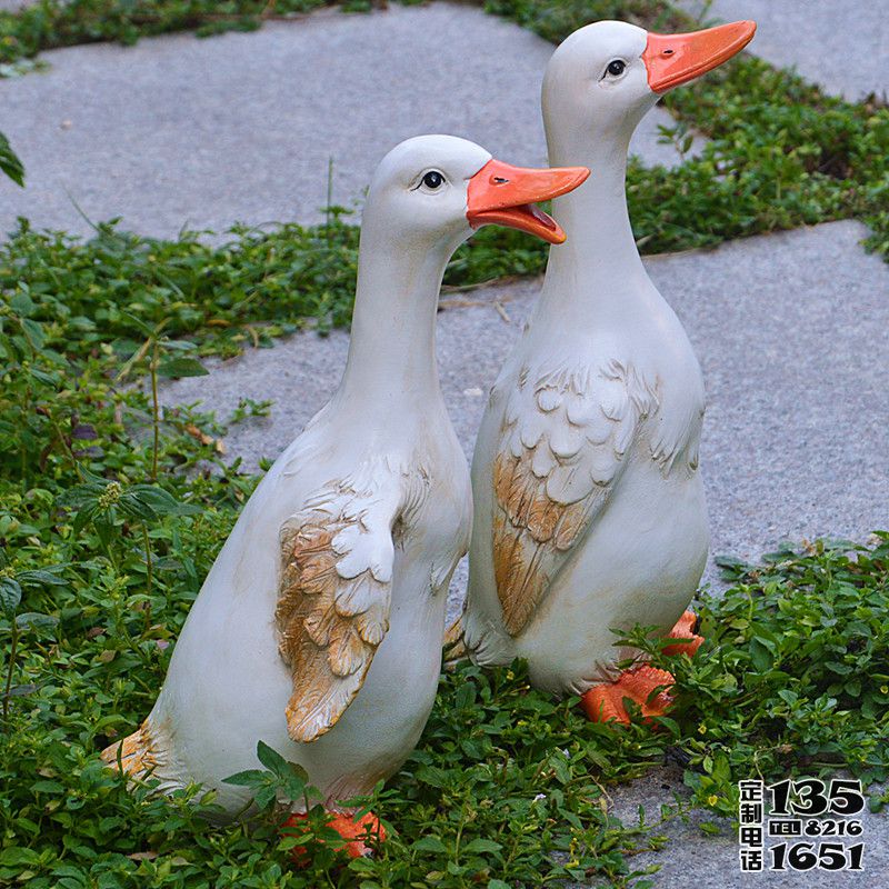 公園景區(qū)玻璃鋼仿真動物鴨子雕塑